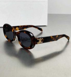 Солнцезащитные очки 2023 Ретро -кошачьи глаза для глаз для глаз для женщин для женщин с Триомфа Оваль Французская главная улица с коробкой x0824