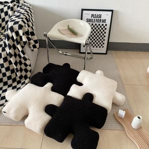 Pillow Cute Puzzle Piece Throw Irregular Bu Floor Seat Room Decor For Bedroom Sofa Chair