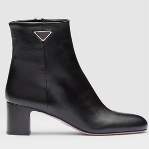 Womens Boot Designer äkta läder Ankel Boot Luxury Fashion Märke Läderstövlar Storlek 35-42