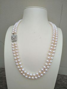 Ketten 17-18 Zoll außergewöhnliche 6-7 mm runde weiße Akya Real Natural Pearl Halskette 14K Gold gefüllt