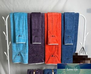 Asciugamano da bagno semplice Asciugamano in due pezzi Asciugamano da spiaggia per il commercio estero Asciugamano per capelli assorbente ad asciugatura rapida Borsa gratuita