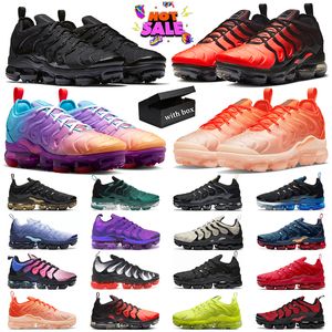 With BOX Running shoes mens sport sneakers Multi Gradients Bubblegum Coquettish Purple Blue Chill Rush Orange Tennis Ball Red Shark Tooth outdoor sneaker trainers