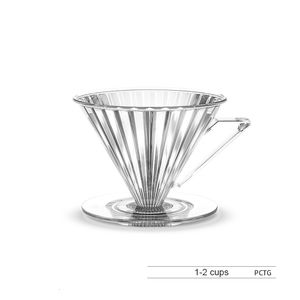 Kaffefilter Dripper 1 2 koppar Häll över Filter Cup Återanvändbar Maker Coffee Artculos Para CAF över Conical 230824