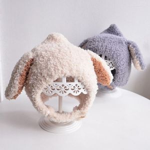 Ball Caps Baby Hat Autumn And Winter Children's Warm Ear Protection Windproof Plush 1-2 Years Old Woolen For Boys