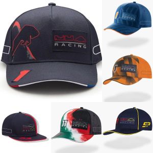 2023 New F1 Racing Caps Mens 모자 장착 된 Sun Hat Formula 1 자수 야구 모자 야외 스포츠 모자