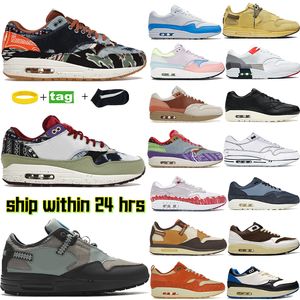 2023 mens 87s Running Shoes 1s Designer sneakers 87 men shoe 1 women trainers SP Concepts Heavy Far Out Mellow Tour Yellow jewel white black London womens sneaker