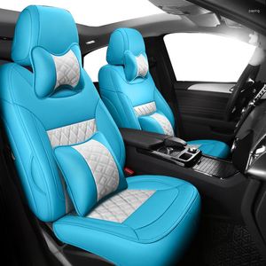 Bilstol täcker anpassad diamant för 307 2008-2012 Luxury Auto Leather Accessories Interiors Full Set