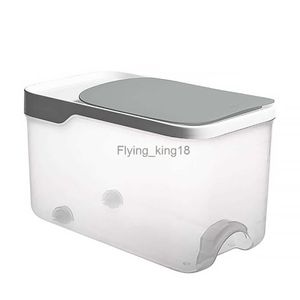 Bucket Storage Box Insect-resistant Pet Food Kitchen Rice Plastic Bin Lid Tank Cereals Household HKD230812
