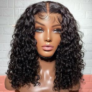 Kręcone krótkie peruki BAZILIAN Human Hair 13x1 T Part Lace Closure Peruka dla kobiet wstępnie wyrzuconych peruk 5x1 t częściowo koronkowy peruk włosów