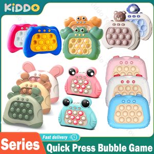 Декомпрессионная игрушка Push Pop Game Machine Quick Press Bubble Fidget Sensory Toys Wack Mole Music Bubble Scueeze Scueeze Toy для детей для детей 230823
