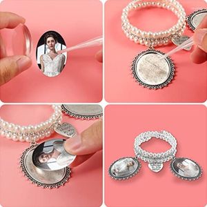 Halskette Ohrringe Set Lacy Rahmen Hochzeit Perle Charm Bangle Bouquet Po Armband 40 GB