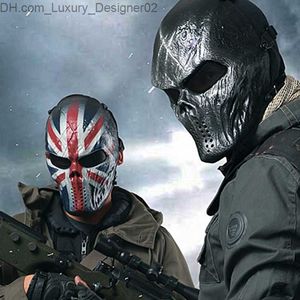 Real Outdoor CS Zombie Skull Mask Field Equipment Full Face Warrior Mask Forniture per esterni militari Abito Halloween Maschera tattica Q230824