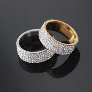 Band Rings Luxury Ring for Women Men Crystal Geometric Finger Fashion Jewelry Weddings Engagement Party Gift 230823