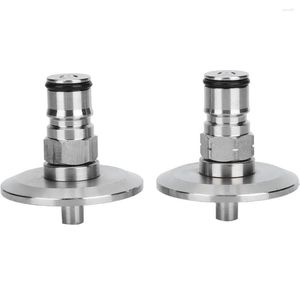 2Pcs 304 Stainless Steel Homebrew Keg 1.5in TriClamp To Ball Lock Post Adapter Brewing Fitting