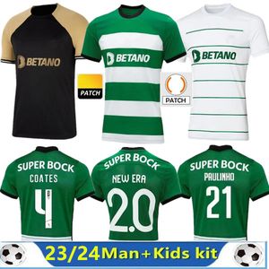 22 Sporting CP 23 24 Lisboa soccer jerseys Lisbon Special COATES MATHIEU Jovane Sarabia Vietto Sporting Clube de football shirt men kids kit maillot THIRD AWAY