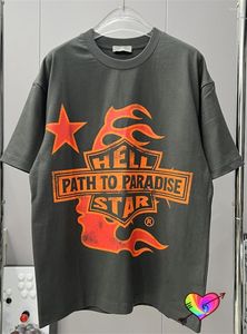 メンズTシャツ2023SSグレイヘルスターツアーTシャツメンズボーカルコンサートTシャツ特大トップハイストリート半袖