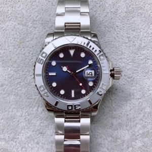 U1 ST9 Master 40 Automatyczna niebieska tarcza zegarek ze stali nierdzewnej Bransoletka męska męska zegarek odporna na szafirę Sapphire Crystal Wristwatches Wit250J