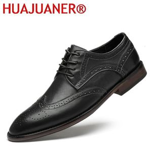 Kleiderschuhe Herren Schuhe lässige Luxus Derby Schuhe echte Leder Business Brogue Schuhe speicherte Zehen elegante formelle Schuhe hochwertige Oxford 230823