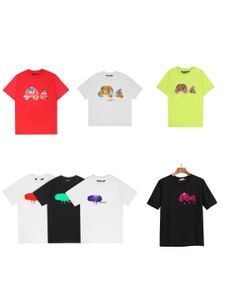 Camisetas de verão Manga curta de verão para homens mulheres cartas de grife pulverizam camiseta anjo camise