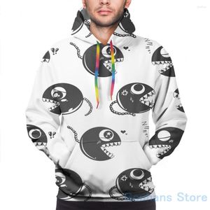 Erkek Hoodies Mens Sweatshirt Kadınlar için Komik Zincir Chomp! Beyaz BG baskı gündelik kapüşonlu streatwear