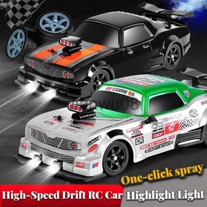 Electric/RC Car RC Cars 24G 4WD 116 Large Spray High Speed Drive Drift Car Two Type of Tire Classic Edition Professional Racing Car for Gifts x0824