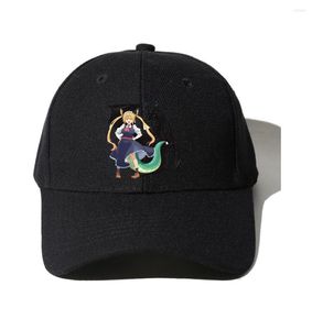 Ballkappen Unisex Baseball Cap Teenager Hip Hop Sport Jungen Mädchen Sonnenhut für Anime Miss Kobayashis Maid Cartoon Geschenk