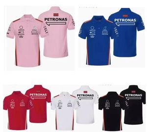 PI0HメンズポロスF1レーシングポロシャツサマーニュートリーブTシャツ同じカスタマイズ可能