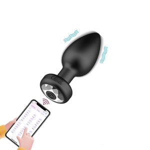 Cockrings App Remote Vibrator Anal Plug Adult Products Wholesale Wireless Control Vibration Masturbation Silicone 230824