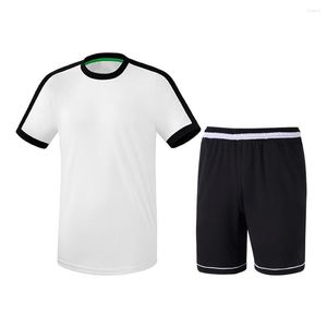 Męskie dresy 2023 Szybki suchy badminton noszenie T-shirt solidny kolor golfowy odzież oddychająca garnitur okrągły szyję