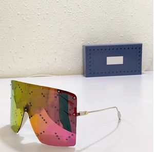 Polariserad maskformade solglasögon Brand Metal Decorated Tinkle Frame Mens and Womens Sports Glasses G1244 UV400 Protection 1245 med låda