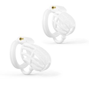 Cockrings Sextoy Honeycomb 2nd Generation Chastity Cage Double Ring With Hook Cock BDSM Sissy Abstinence Erotic Sex Toys For Men Gay 230824