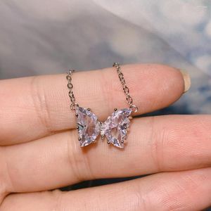 Naszyjniki wisiorek Hibride biały kolor Butterfly Cubic Zirconia dla kobiet romantyczny naszyjnik letnia biżuteria 2023 p57