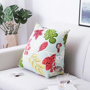 Pillow Double Zipper Canvas Backrest Triangular Headboard Removable Washable Multi-functional Pillows