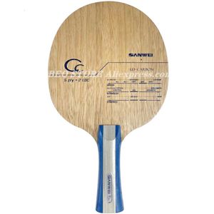 卓球Raquets sanwei ccテニスブレード5 wood2カーボンオフトレーニング