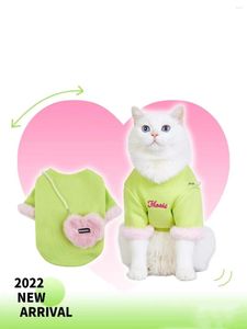 Dog Apparel Thickened T-shirt Autumn And Winter Warm Pet Fur Bottoming Sweater Plush Bag Plus Velvet