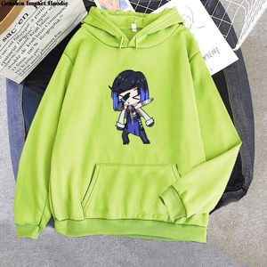 Men's Hoodies Y2K Genshin Impact Character Yelan Kawaii Harajuku Unisex Anime Sweatshirt Hip Hop Streetwear Casual Oversize H