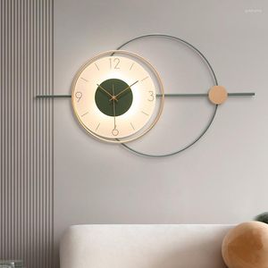 Wall Clocks Italian Style Clock Silent Design Creatity Fashion Led Digital Living Room Klokken Wandklokken House Decoration