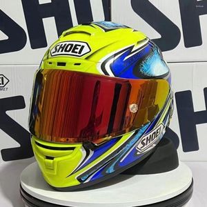 Motosiklet Kaskları Shoei X14 X X-Fourteen TC-6 ABS Tam Yüz Binicilik ve Düşme Önleme