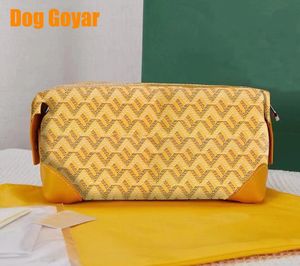 Kosmetische Taschen Fälle Hunde Goyar Clutch Bags Frauen Männer ein Hig -Qualitätsumschlag -Paket Dokumente Dokumente für Toilettenbeutel Schutz Make -up Clutch Leder 230823