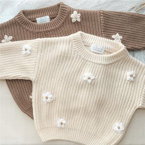 Pullover Born Nupple Girl Switer Switer Autunno Autunno Born Born Cucioncini per bambini Mareter 230823