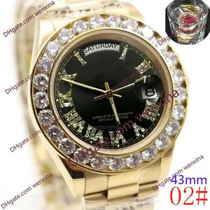 20 Colour high quality watch 43mm Automatic Mechanical montre de luxe Watches 2813 Stainless Steel Diamond Watch Waterproof Mens W268L
