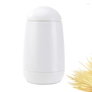 Storage Bottles Press Toothpick Dispenser And Tooth Picks Holder Durable Automatic Restaurant Floss