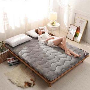 Thicken Fale Tatami Foldable Student single dormitory Mattress Toppers For Family Bedspreads King Queen Twin Full Size287H