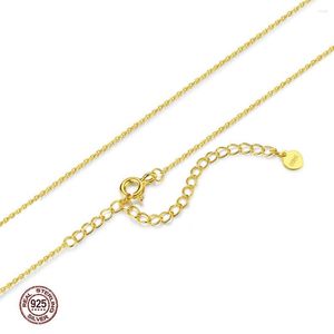 Catene xsljiamei s925 collana argentata catena pianura 0 carattere girocollo cross auto fiore 18k regalo di gioielli da donna