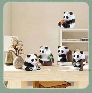 Dunck Panda Toy Model Build Kit National Treasure Build Block Toys för barn Creative Diy Toy Swing Kid Panda Toddler Brick Building Blocks Toy Lepin Christmas Gift