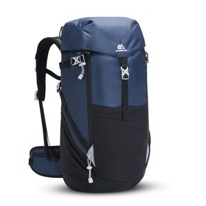 Mochilas de mochila bolsa de caminhada ao ar livre traseiro macio 40l nylon impermeável acampamento esportes mochila unissex alpinismo 230824