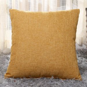 Pillow Case Solid Linen Sofa Waist Cushion Cover 40 40 45 45 50 30 50 50 55 55 40 60cm Throw Pillowcase Office Home Decor Cojine 230824