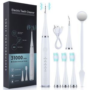 Escova de dentes Sonic Escova de dentes elétrica Adulto USB recarregável Removendo manchas dentárias e tártaro Oral Care Appliance Smart Teeth Cleaner Set 230824