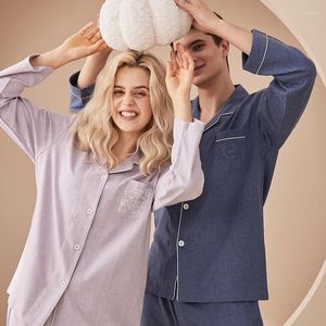 Damska odzież sutowa 2023 Produkt jesienny Cotton Pajama Zestaw Zestaw Męs