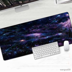 PAD MOUSE polso da polso 900x400mm Spazio Galaxy in gomma tastiera da gioco tastiera mouse pad del mouse per office di gioco da scrivania per computer R230824 R230824